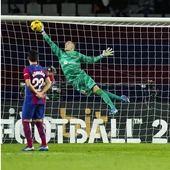 Iñaki Peña contra el Atlético de Madrid Iñaki Peña contra el Atlético de Madrid