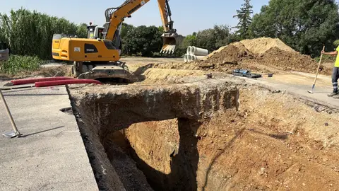 Comienzan las obras para conectar el colector la calle Alcañiz con el emisario perimetral Comienzan las obras para conectar el colector la calle Alcañiz con el emisario perimetral