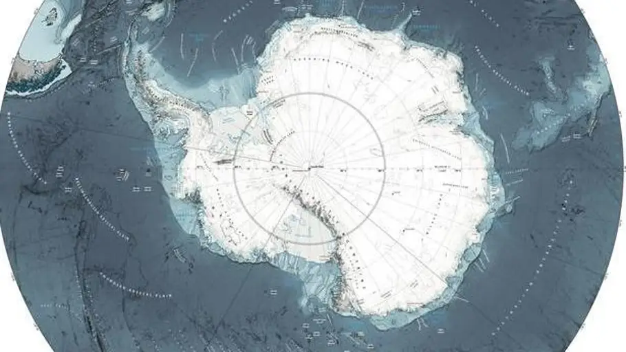 Carta batimétrica del Océano Austral Carta batimétrica del Océano Austral