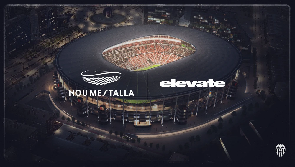 El Valencia CF escoge a Elevate para impulsar la estrategia de comercialización de los ‘naming rights’ del Nou Mestalla El Valencia CF escoge a Elevate para impulsar la estrategia de comercialización de los ‘naming rights’ del Nou Mestalla