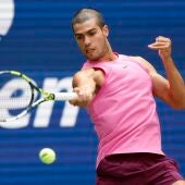 Carlos Alcaraz durante el US Open