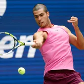 Carlos Alcaraz durante el US Open Carlos Alcaraz durante el US Open