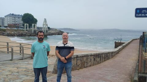 Pablo Canosa y Jorge Seco, del Club del Mar de San Amaro Pablo Canosa y Jorge Seco, del Club del Mar de San Amaro