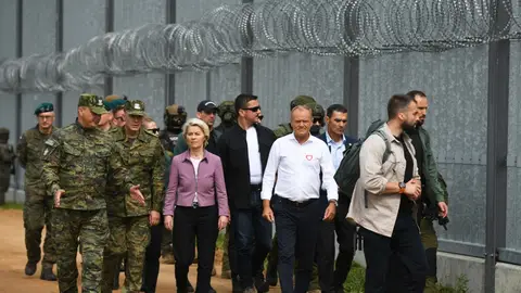Von der Leyen visió ayer la frontera polaco- bielorusa Von der Leyen visió ayer la frontera polaco- bielorusa/ EFE/EPA/ARTUR RESZKO