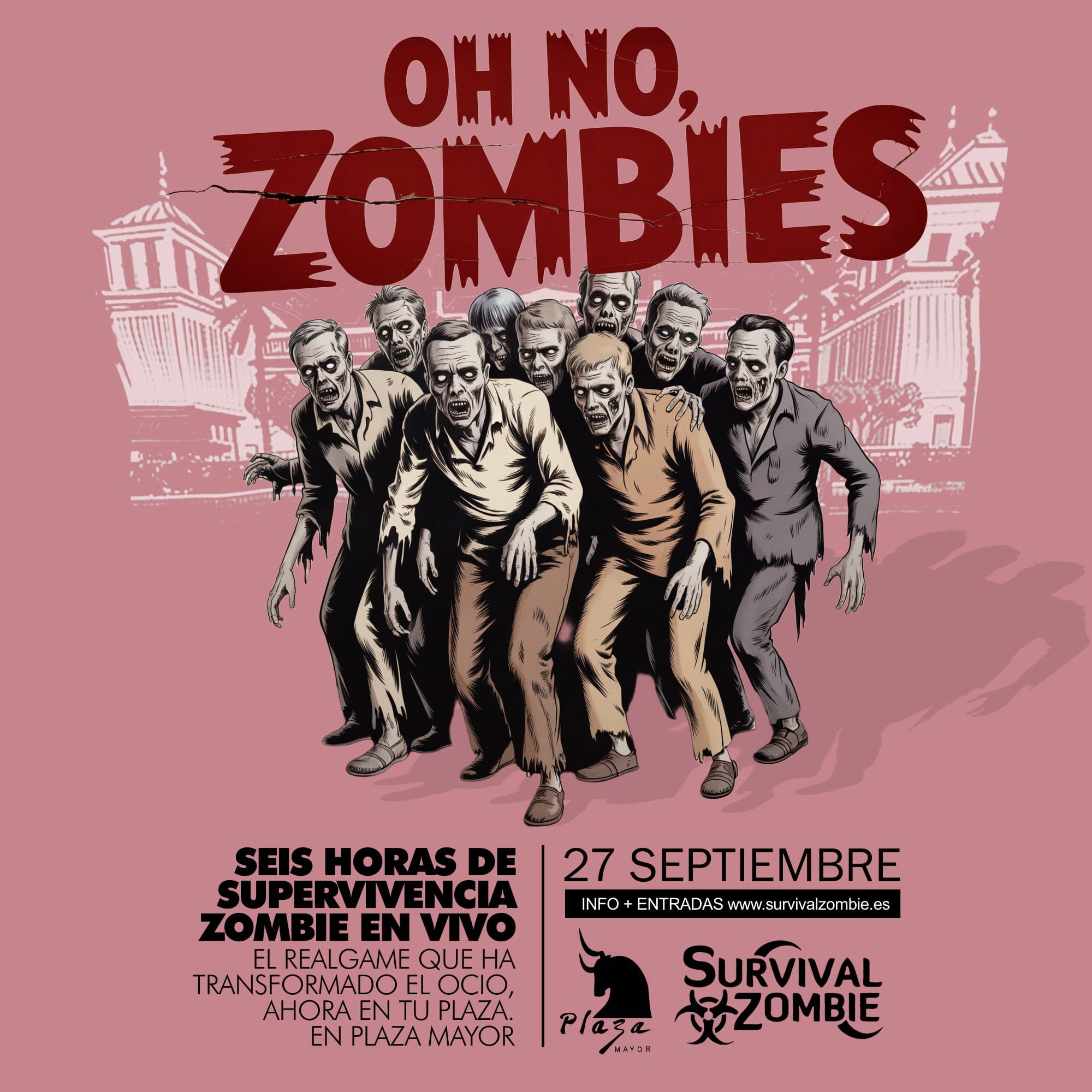 'Survival Zombies': Plaza Mayor se transforma en una escenario de supervivencia apocalíptica 'Survival Zombies': Plaza Mayor se transforma en una escenario de supervivencia apocalíptica