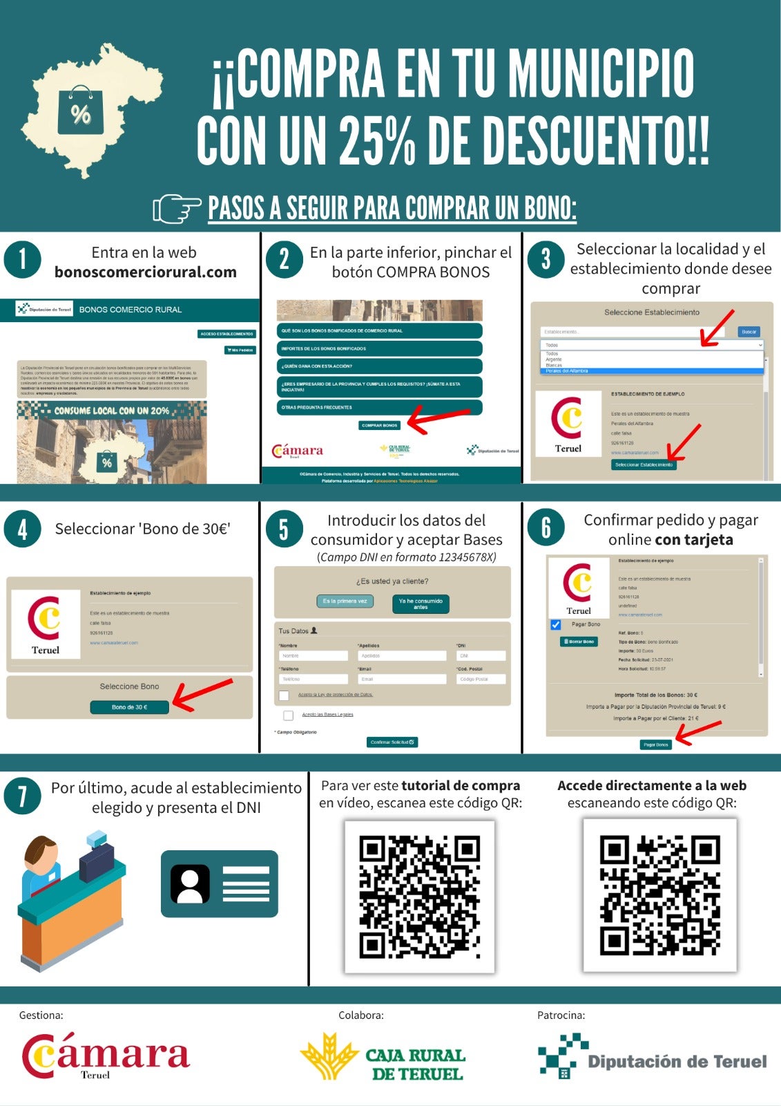 Diputación y Cámara de Teruel respaldan el comercio rural Diputación y Cámara de Teruel respaldan el comercio rural
