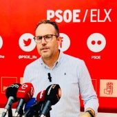 Héctor Díez, portavoz del PSOE en el Ayuntamiento de Elche. 