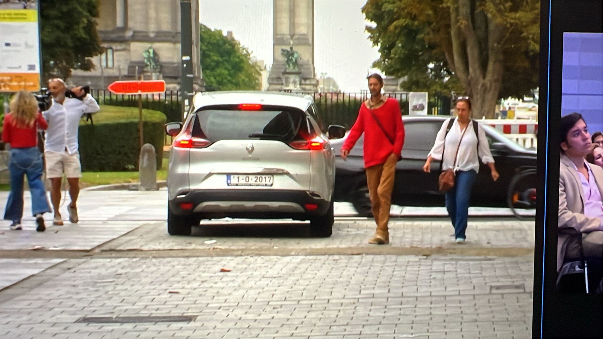 La matrícula independentista del coche de Puigdemont en Bruselas La matrícula independentista del coche de Puigdemont en Bruselas