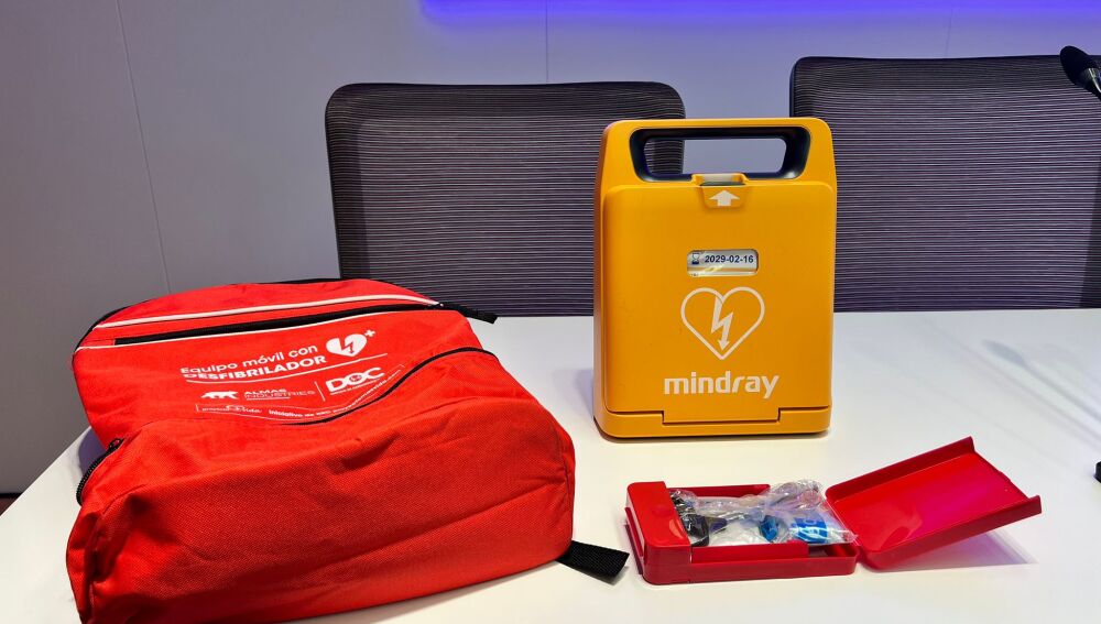 Equipo desfibrilador móvil que se utilizará en los encierros de Guadalajara