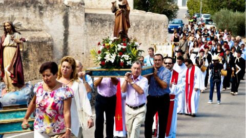 Imagen de archivo de la procesi&oacute;n del d&iacute;a grande de Sant Mateu