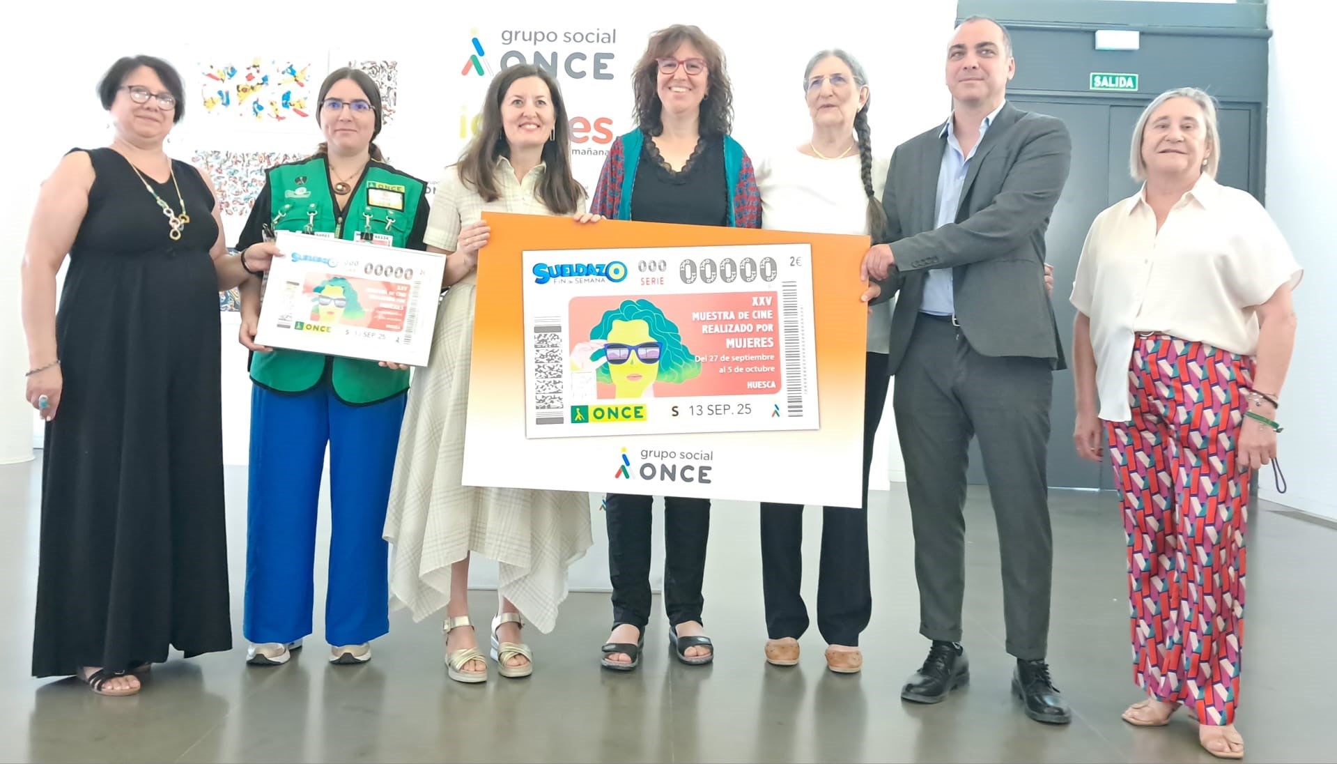 La Muestra de Cine realizado por Mujeres de Huesca en el cupón de la ONCE La Muestra de Cine realizado por Mujeres de Huesca en el cupón de la ONCE