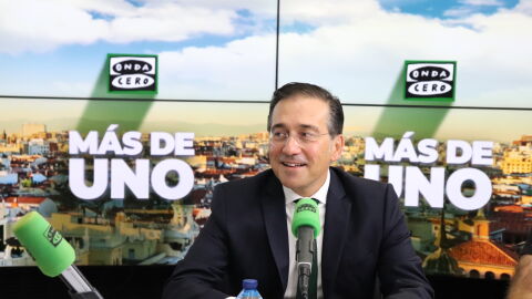 José Manuel Albares, ministro de Asuntos Exteriores, durante su entrevista en Más de uno/ Samuel Portillo José Manuel Albares, ministro de Asuntos Exteriores, durante su entrevista en Más de uno/ Samuel Portillo