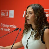 Noelia de la Cruz, portavoz del Grupo Municipal socialista de Toledo.