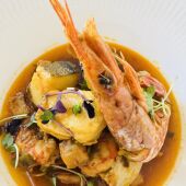 Estofado de pescado y marisco