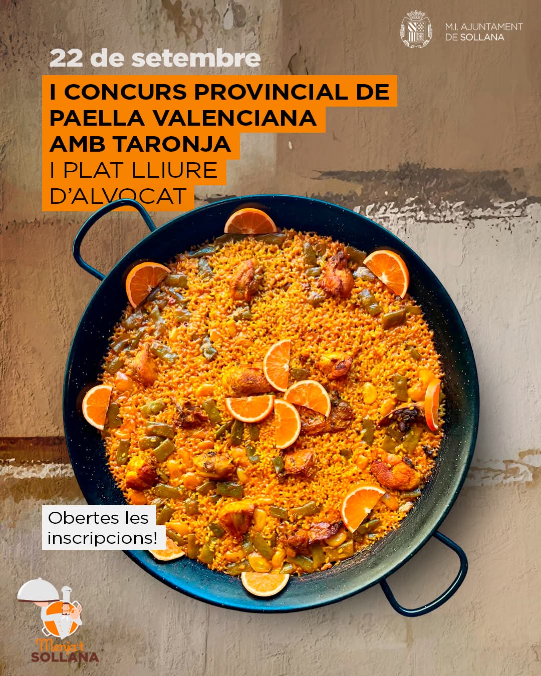 Sollana une dos referentes valencianos en el Primer Concurso de Paella con Naranja Sollana une dos referentes valencianos en el Primer Concurso de Paella con Naranja