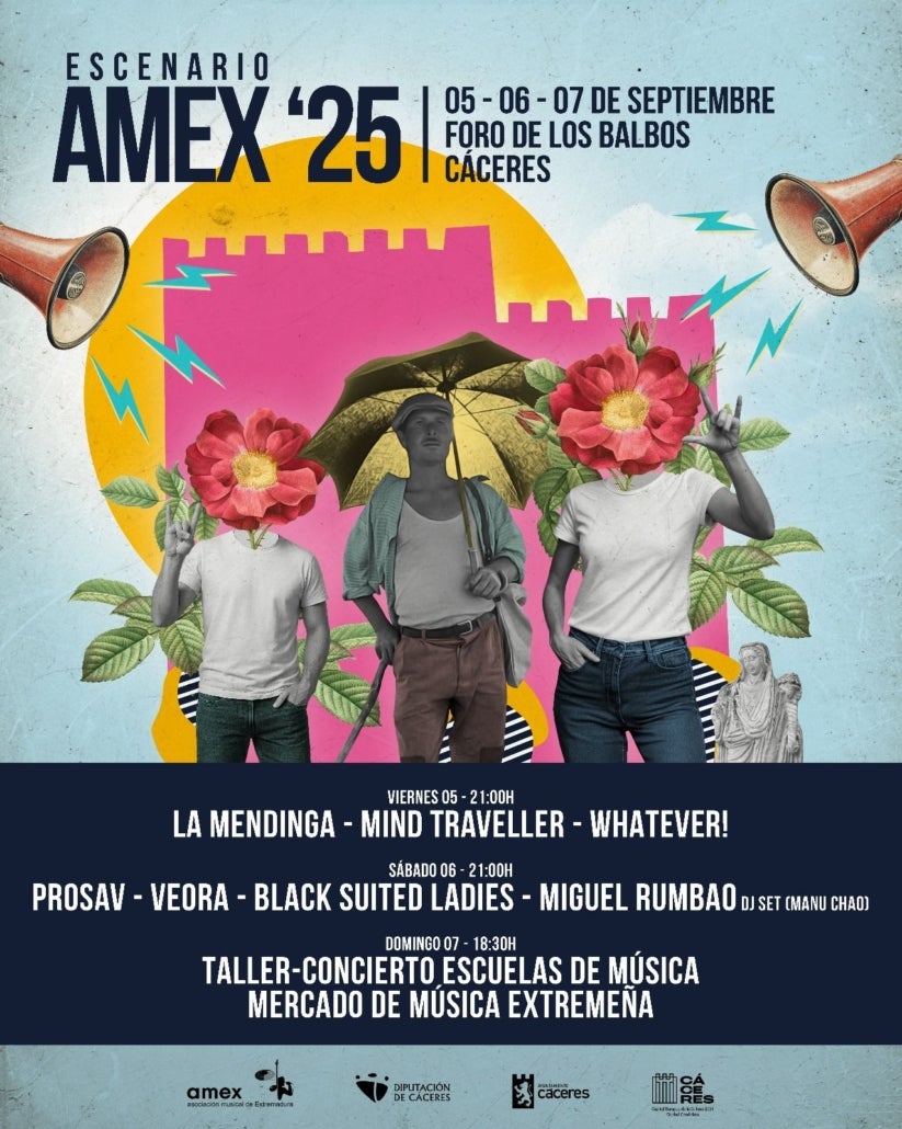 El festival 'Escenario AMEx' de Cáceres alcanza su XVII edición como escaparate de música extremeña El festival 'Escenario AMEx' de Cáceres alcanza su XVII edición como escaparate de música extremeña