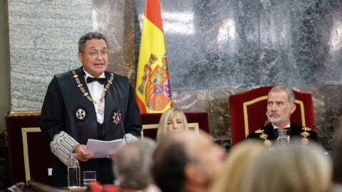 El fiscal general del Estado durante su discurso en el acto de apertura del A&ntilde;o Judicial/ EFE/ Chema Moya