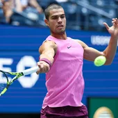 Carlos Alcaraz durante el US Open Carlos Alcaraz durante el US Open