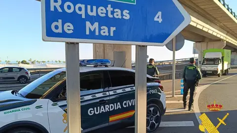 Imagen de archivo de la Guardia Civil en Roquetas de Mar Imagen de archivo de la Guardia Civil en Roquetas de Mar