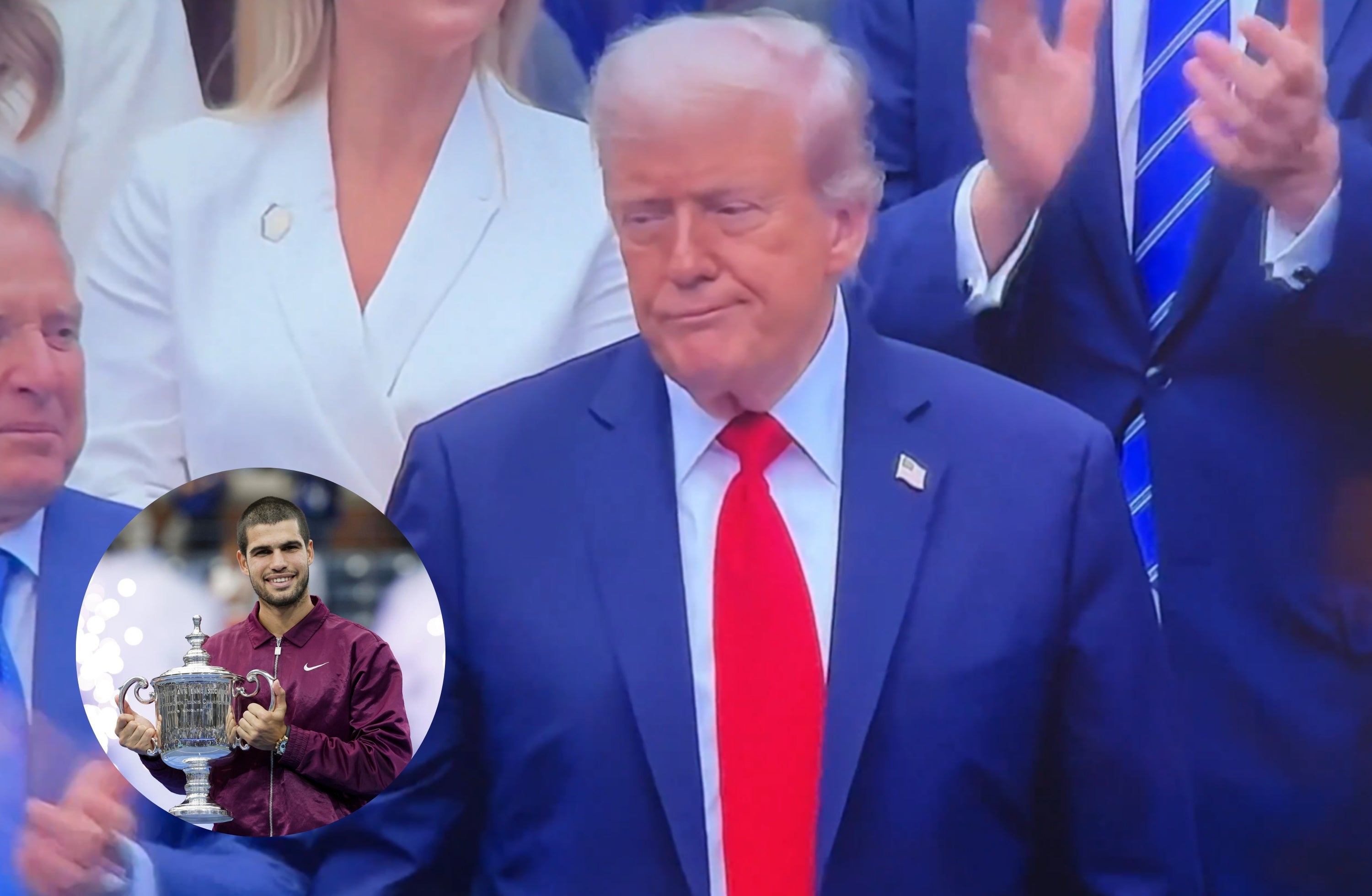 La reacción de Trump a la victoria de Alcaraz ante Sinner se hace viral: su cara lo dice todo La reacción de Trump a la victoria de Alcaraz ante Sinner se hace viral: su cara lo dice todo