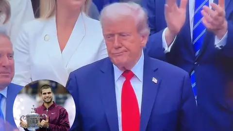 La reacción de Trump a la victoria de Alcaraz ante Sinner se hace viral: su cara lo dice todo La reacción de Trump a la victoria de Alcaraz ante Sinner se hace viral: su cara lo dice todo