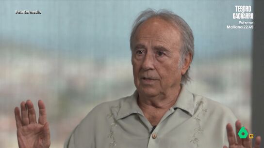De los 20 años de El Intermedio a los que ha ido contando, y cantando, Serrat, Thais Villas conversa en este vídeo con el mítico músico sobre la retirada y si le habría gustado entrar en política: "Ni en la comunidad de vecinos", responde.