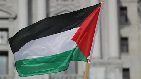 Bandera de Palestina. Foto de archivo. Bandera de Palestina. Foto de archivo.