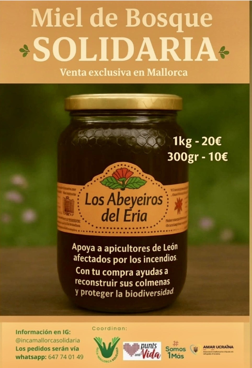 Un apicultor de León: "No nos bastará una vida entera para agradecer la solidaridad de Mallorca" Un apicultor de León: "No nos bastará una vida entera para agradecer la solidaridad de Mallorca"