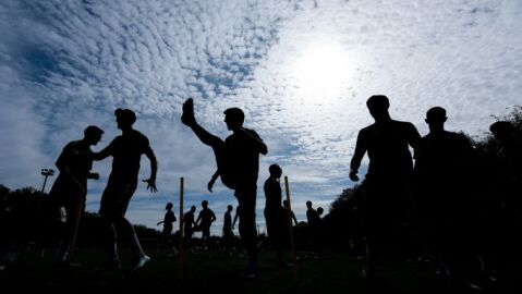9-9-2025 Imagen del entrenamiento del Real Oviedo