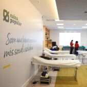 Archivo. Oficina de Caixa Popular en una de las donaciones de sangre organizadas.