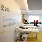 Archivo. Oficina de Caixa Popular en una de las donaciones de sangre organizadas. Archivo. Oficina de Caixa Popular en una de las donaciones de sangre organizadas.