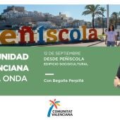 El viernes 12 de septiembre, Comunitat Valenciana en la Onda en directo desde el Edificio Sociocultural de Peñíscola