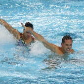Dennis GOnzález durant una de les proves que li van permetre emportar-se medalla al Mundial de Singapura