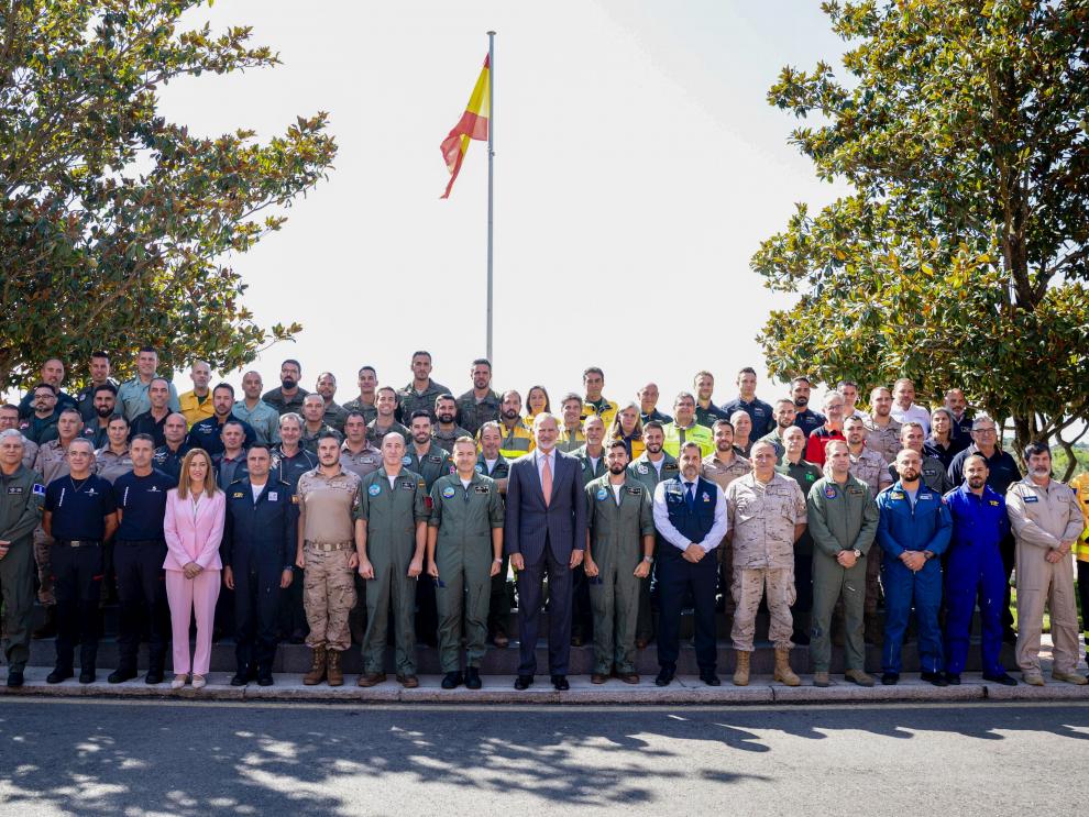 Dos aragoneses participan en la recepción del operativo antiincendios Dos aragoneses participan en la recepción del operativo antiincendios