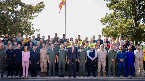 Dos aragoneses han participado en la recepción del operativo antiincendios RECEPCION REAL