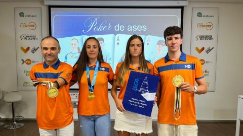 Los deportistas valencianos B&aacute;rbara Pardo, Eric Igual, Ricardo Ten y Blanca Ferrando