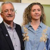 Patricia Saldaña junto a Ortega Lara Patricia Saldaña junto a Ortega Lara