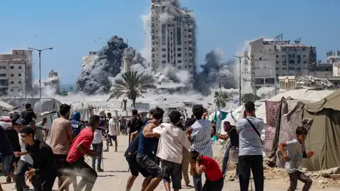 El Gobierno de Gaza estima en un millón los desplazados en el sur de la franja palestina
