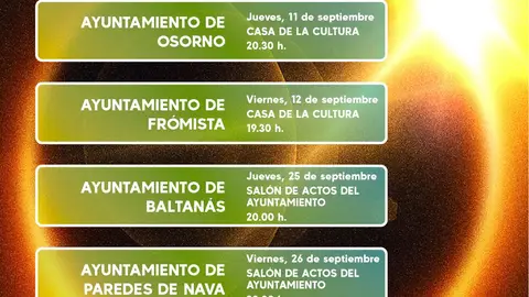 La Diputación de Palencia realiza charlas informativas en seis localidades de la provincia sobre el eclipse total de sol de 2026 .