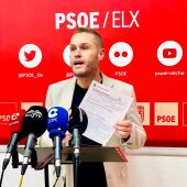 Mariano Valera, portavoz adjunto del PSOE en el Ayuntamiento de Elche. 