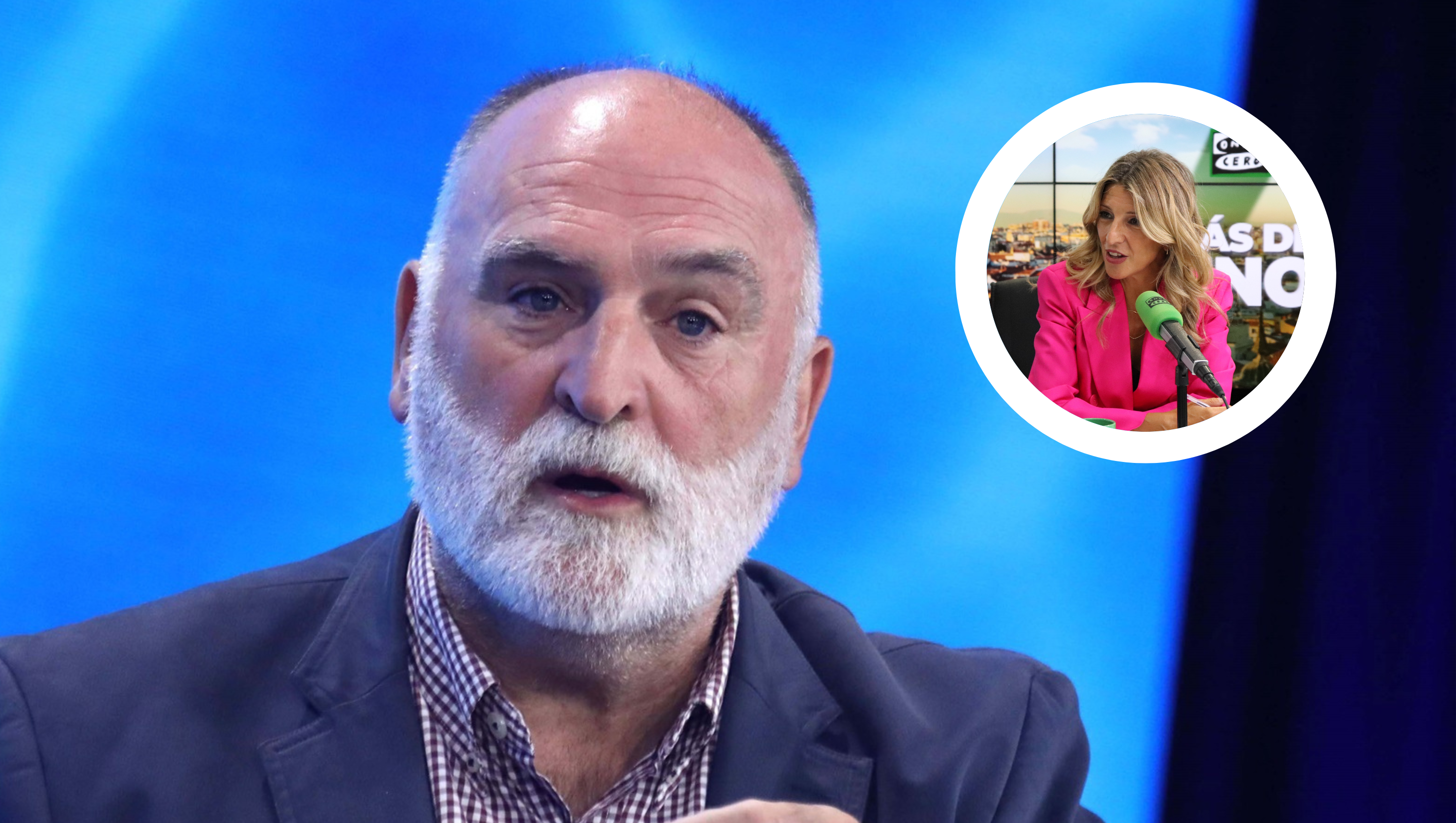 El comentado mensaje del chef José Andrés a Yolanda Díaz tras su entrevista con Alsina por la reducción de jornada El comentado mensaje del chef José Andrés a Yolanda Díaz tras su entrevista con Alsina por la reducción de jornada