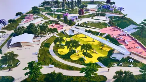 Imagen de como será el parque una vez acabado Imagen de como será el parque una vez acabado