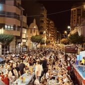 Imagen de la cena de pa i porta de la Batalla de Flores del pasado año. 