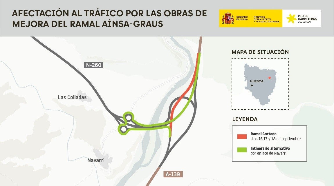 Avanzan las obras de mejora del ramal Aínsa-Graus de la N-260 Avanzan las obras de mejora del ramal Aínsa-Graus de la N-260