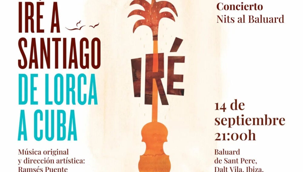 Cartel promocional del espectáculo Iré a Santiago