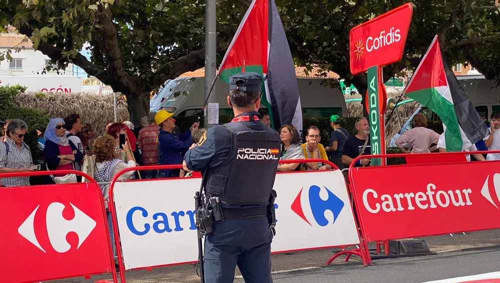 Las concentraciones a favor de Palestina, controladas Las concentraciones a favor de Palestina, controladas