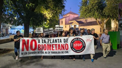 Manifestación en Torralba contra la planta de biometano Manifestación en Torralba contra la planta de biometano