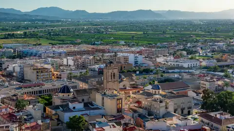 Vista aérea de Orihuela ciudad Vista aérea de Orihuela ciudad