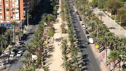 Zona por la que est&aacute; previsto que circule el futuro tranv&iacute;a de Elche.