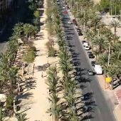 Zona por la que está previsto que circule el futuro tranvía de Elche.